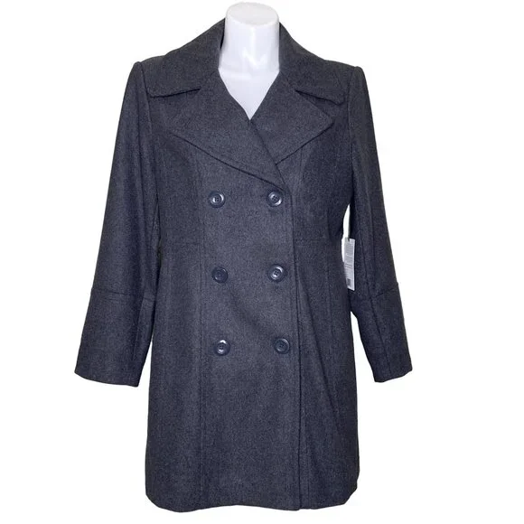 Alpine Swiss - Women’s Double Breasted Peacoat, NWT - Picture 2 of 11